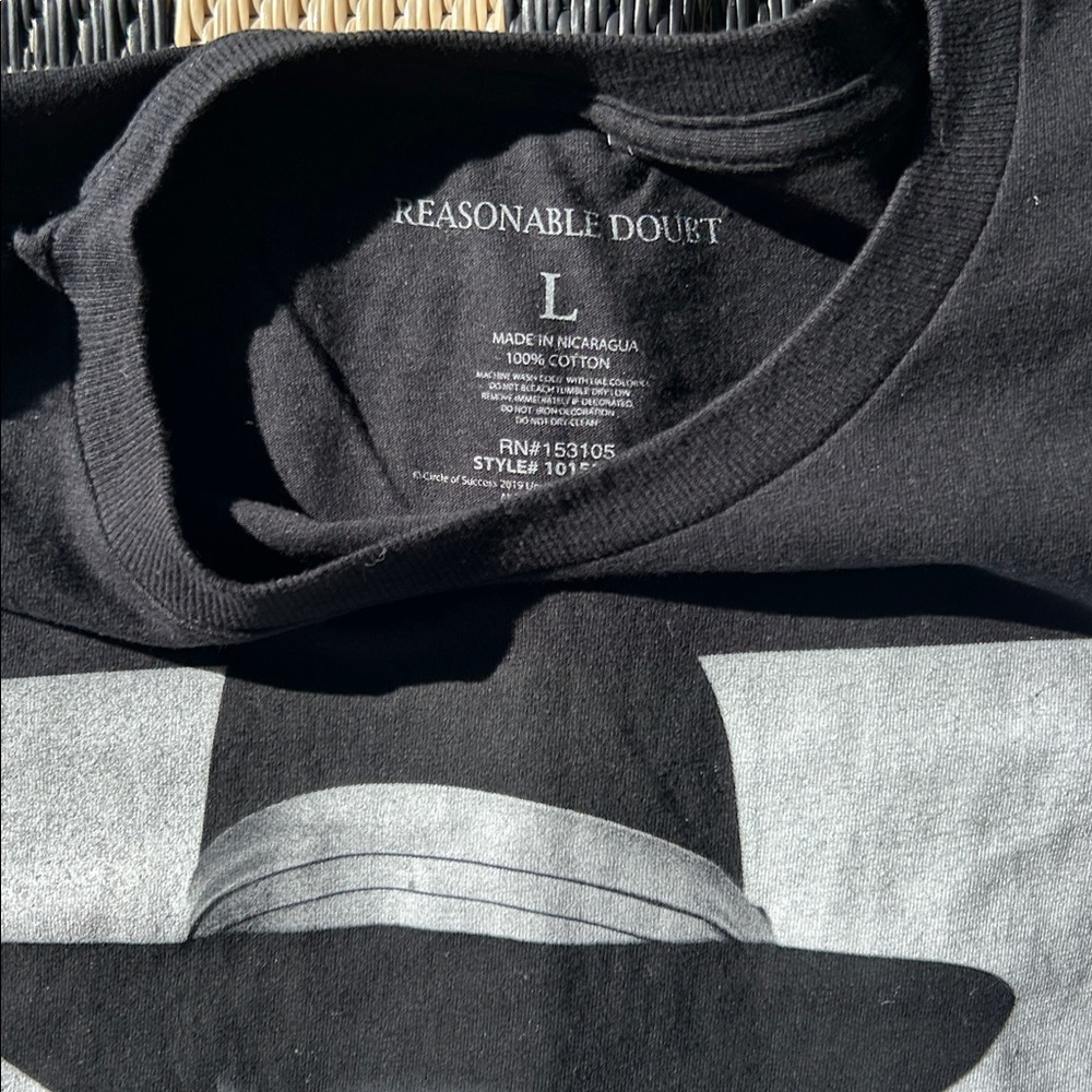 Men’s Sz L Tall Black Jay-Z Graphic T-Shirt - Picture 2 of 4